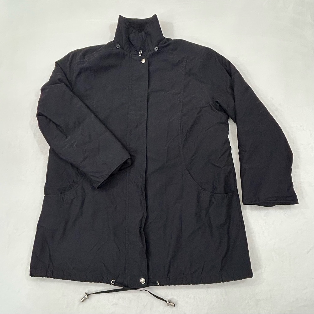 Vintage CS Signature Black Full Zip Collared Outdoor Winter Jacket Adult Size 1X